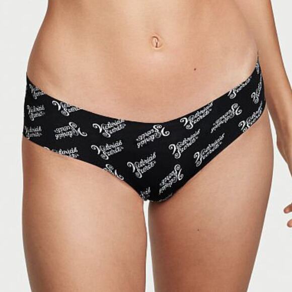 New! Victoria's Secret Sexy Illusions No-show Logo Print Cheeky Panty - Picture 1 of 5